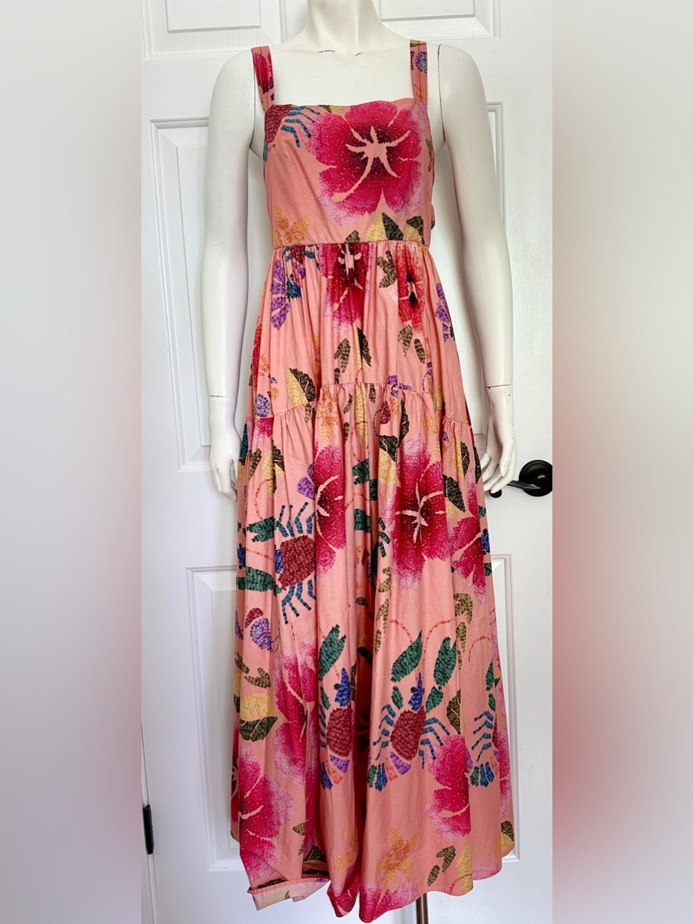 FARM RIO Floral Sea Midi Dress 
Sz Small - Picture 4 of 10